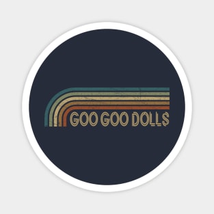 Goo Goo Dolls Retro Stripes Magnet